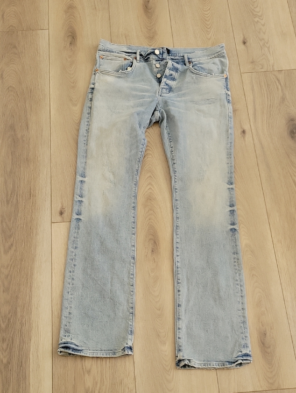 Purple Brand P004 Men's Light Wash Bootcut Jeans - Classic Casual Style